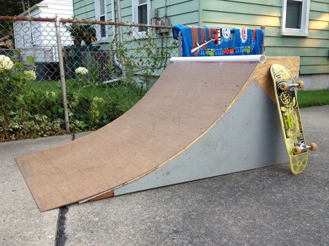 how to build a quarter pipe out of wood